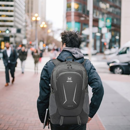 Lightweight Backpack for Men Women Foldable Packable Hiking Travel Backpack Outdoor Camping Waterproof Daypack 45L Grey