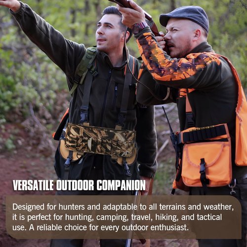 Volein Waders Shell Holder with 24 Loops and 1 Big Pocket, Camo Wader Shell Clip for Hunting, Camo