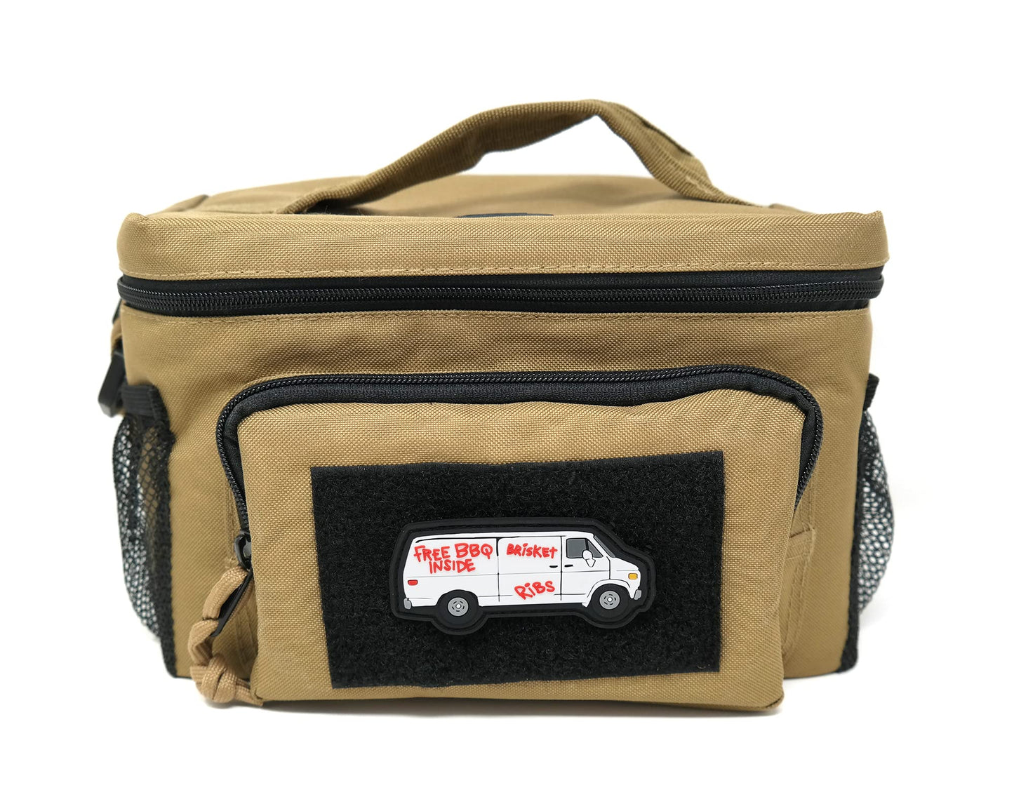 Free BBQ Inside Van PVC Rubber Funny Tactical Hook and Loop Patch