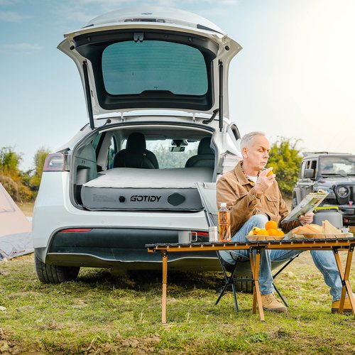 GOTIDY Car Air Mattress with Built in Pump, Car Air Mattress Back Seat SUV, SUV Air Mattress Car Bed Camping for Jeep JK JL JKU JLU Unlimited 4 Door, 10inch Ultra Thick