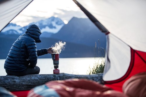 MSR WindBurner Personal Windproof Camping and Backpacking Stove System, Black