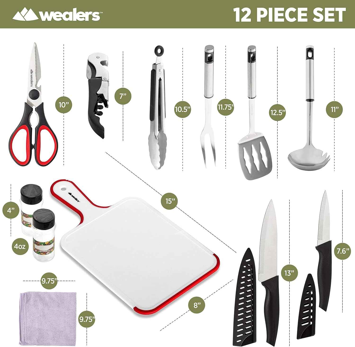 Portable Camp Kitchen Utensil Set - Compact BBQ Accessories & Travel Organizer for Hiking & Backpacking