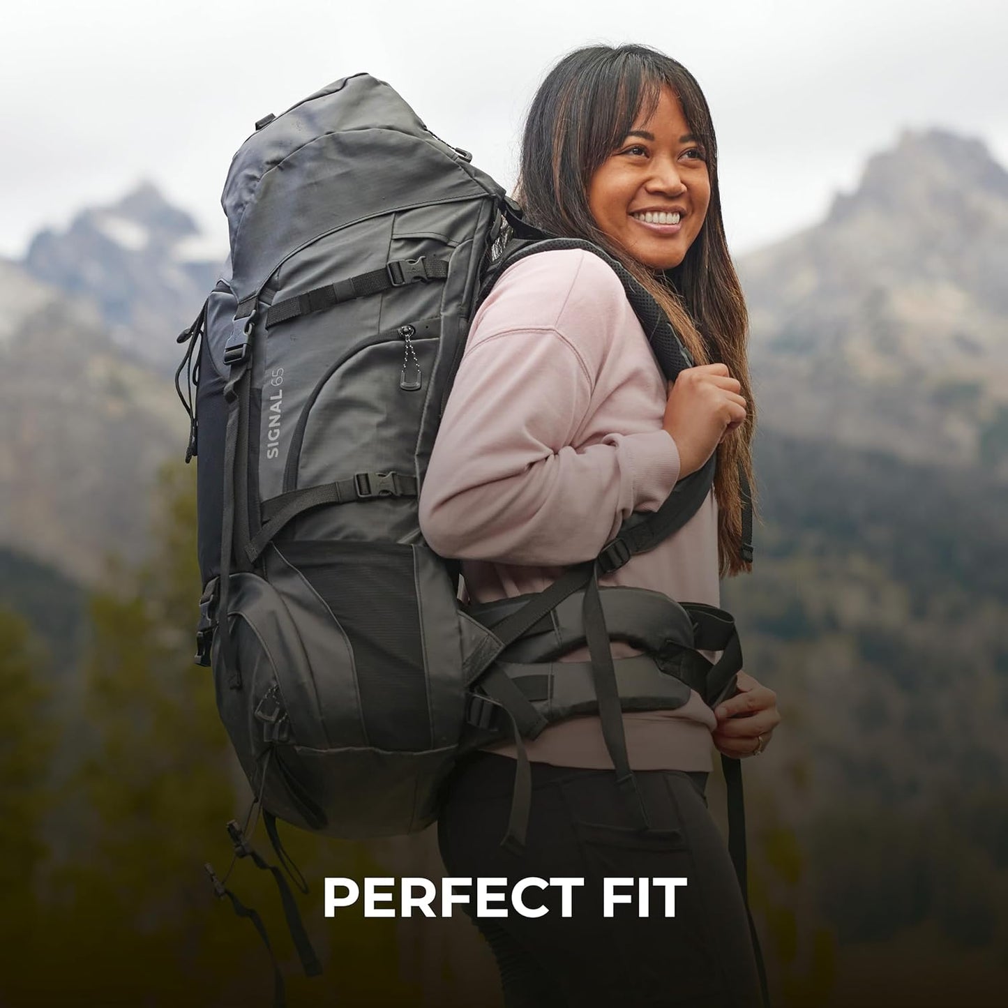 TETON Sports Hiker 3700 Ultralight Internal Frame High-Performance Backpack for Hiking, Camping, Travel, and Outdoor Activities; 60L, Navy