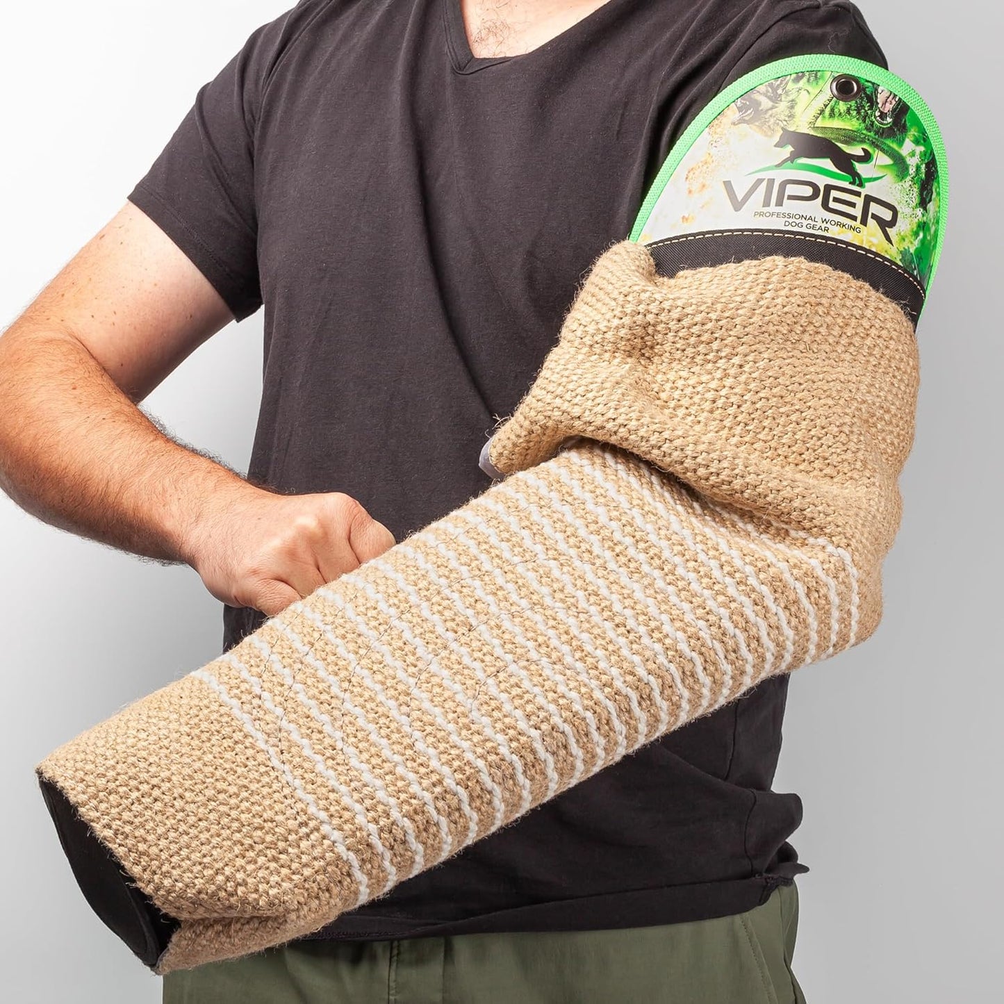 Viper Multi Level Dog Bite Sleeve with 3-Way Adjustable Bite Bar - Left Hand (Sleeve with Synthetic Cover)