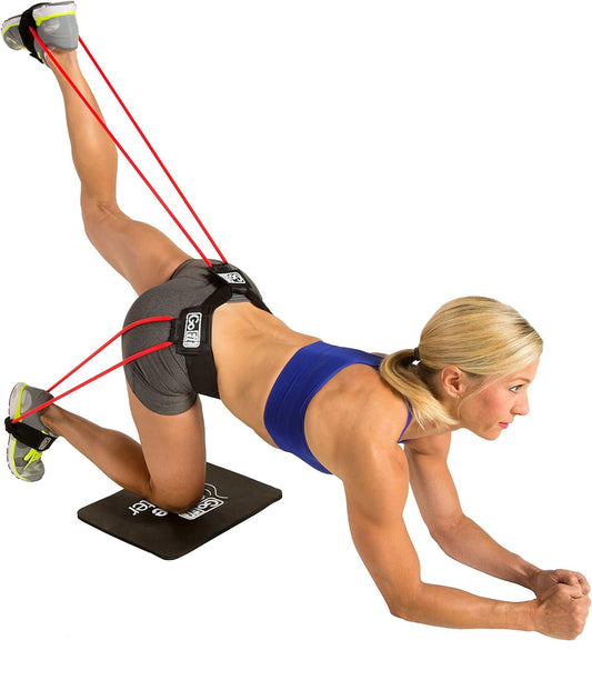 GoFit Glute Blaster Belt Kit - Resistance Workout,one Color,GF-GBB