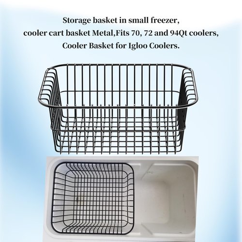 Coolers Wire Basket 20074 Compatible with Ig-loo Coolers For 70，72，94 Qt Basket Coolers Dry Storage Filter Water Wire Baskets.