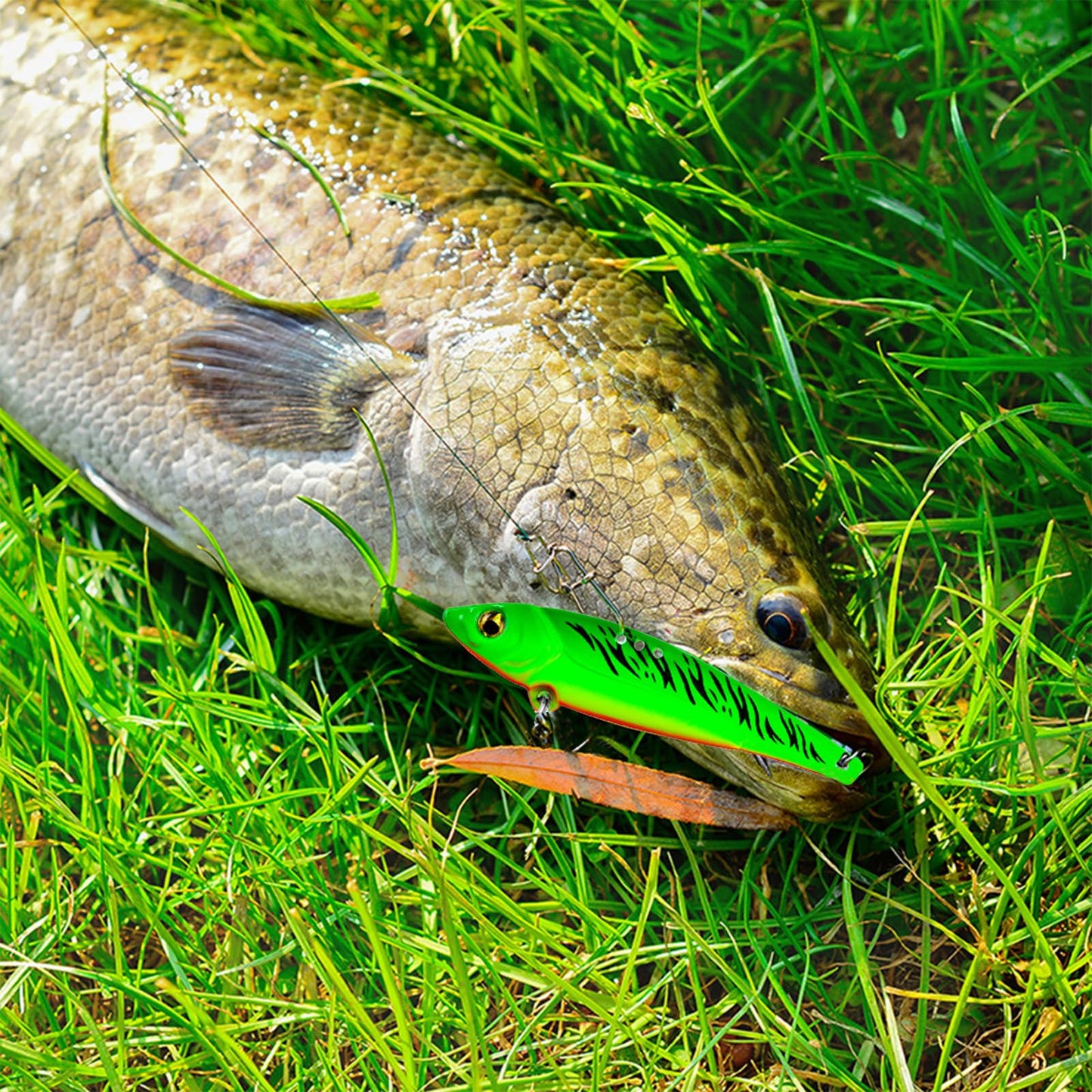 5PCS Metal Blade Baits - Hard Metal VIB Fishing Lures for Bass Fishing Lures, 20g Sinking Jigging Spoons Hard Swimbait, Fishing Spoon Lures Spinner Spoon Blade for Bass Walleye Trout