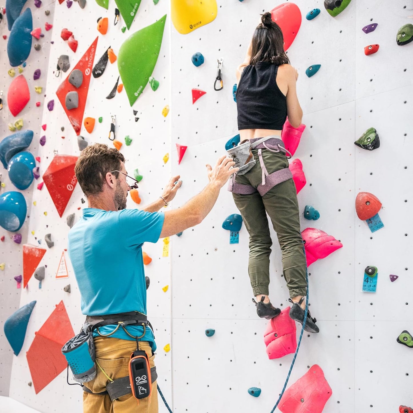 YY Vertical Belay Glasses - Hands-Free Climbing Safety Gear for Rock Climbers
