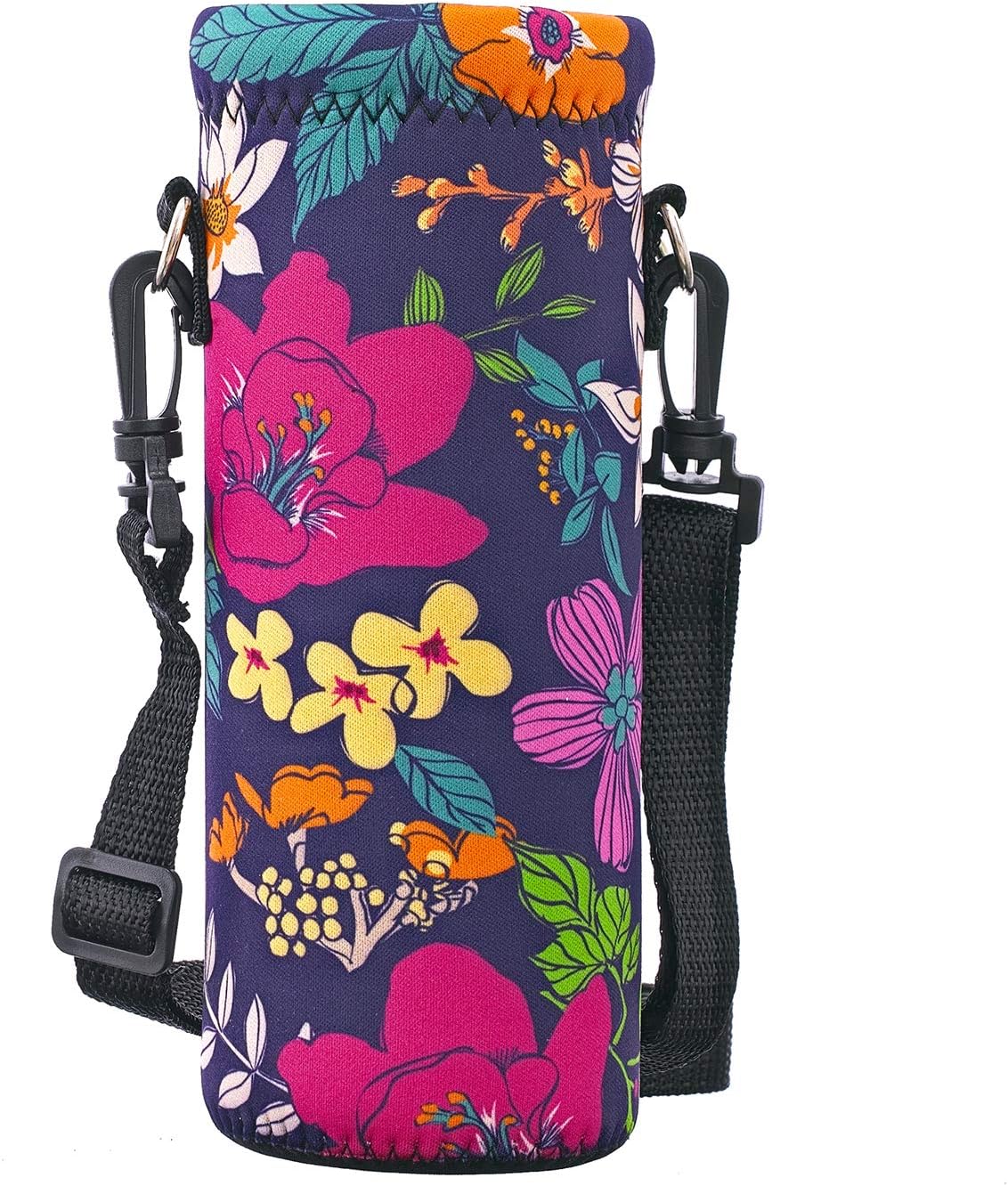 Insulated Neoprene Water Bottle Carrier | 24oz/32oz Sling Holder for Walking