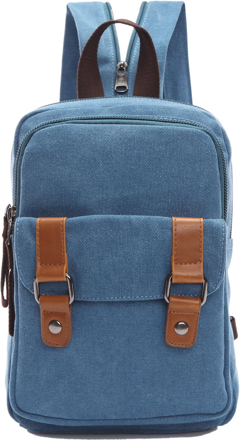 Arbag Small Cute Backpack Vintage Casual Canvas Shoulder Bag Daypack 8528bag,Grey