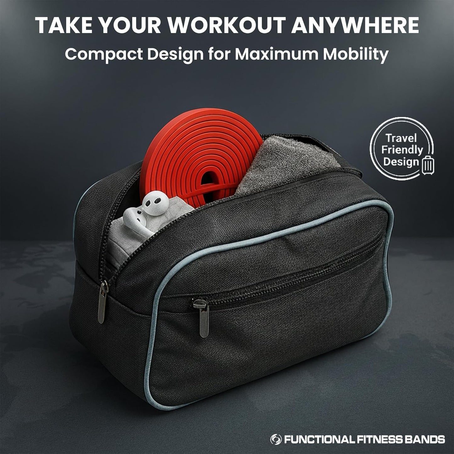 Pull Up Resistance Bands for Functional Fitness | 5-15 lbs Stretch Bands for Workouts