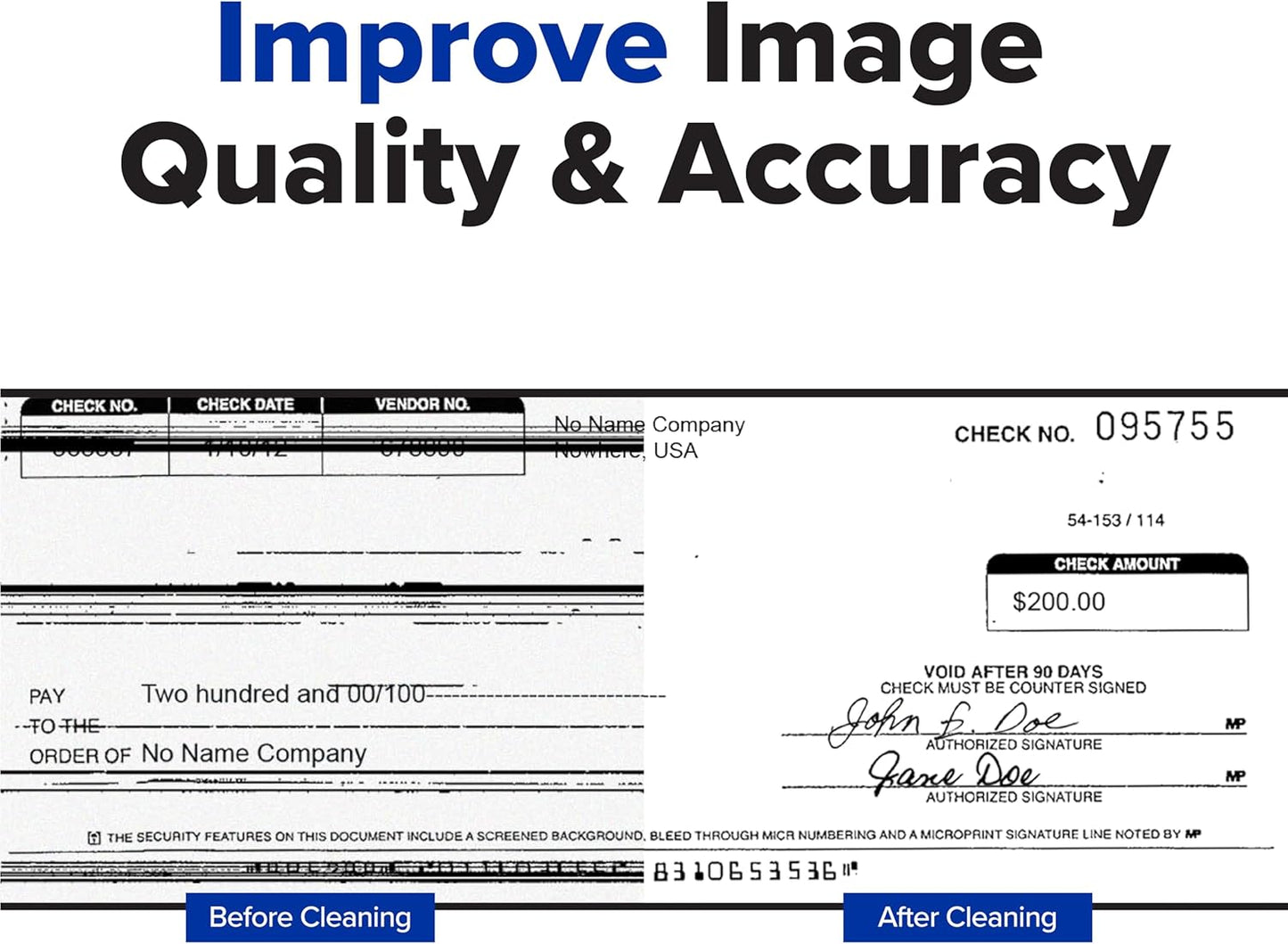 Panini Check Scanner Cleaning Cards (15)