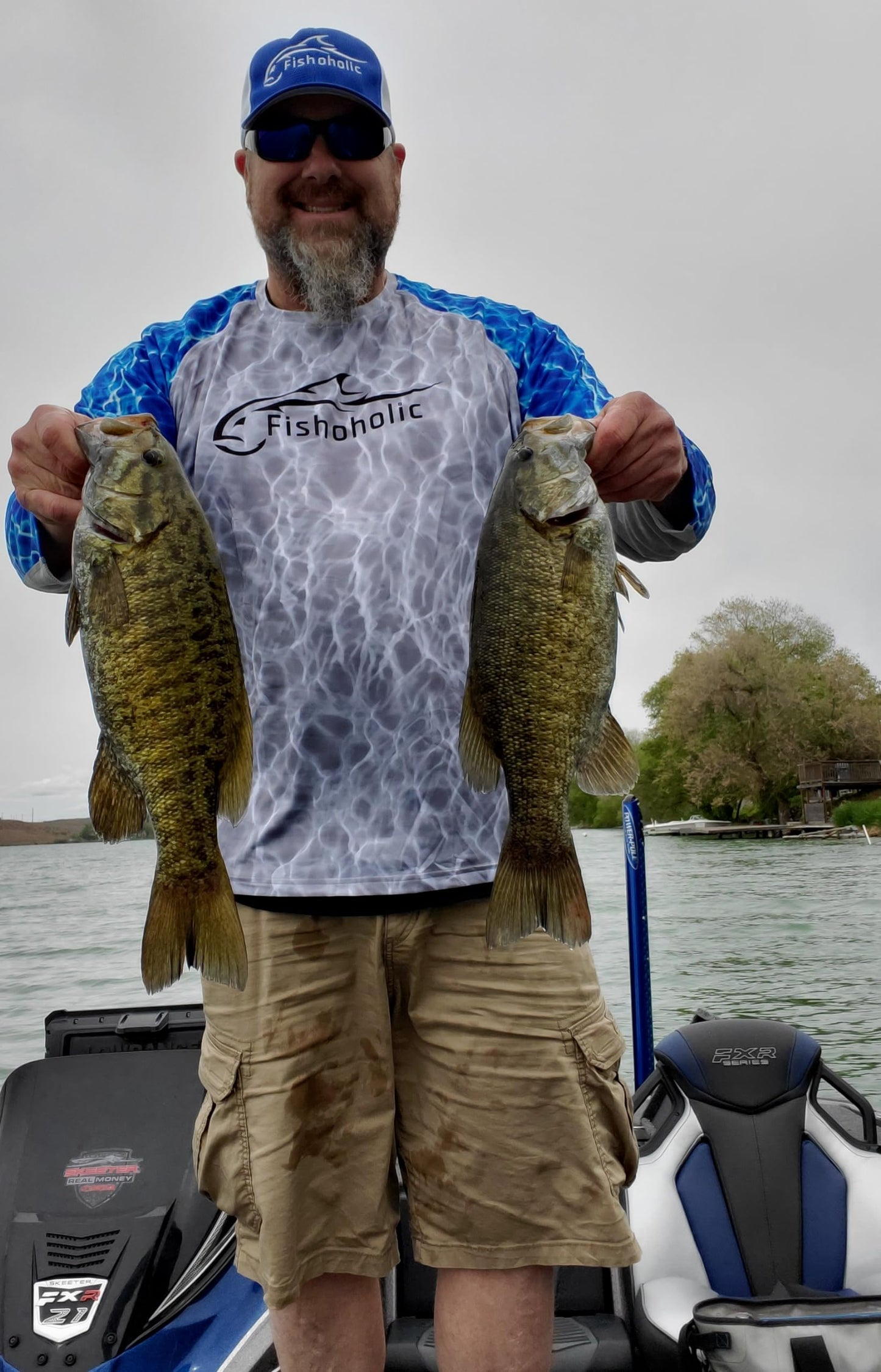 Fishoholic Polarized Bi-Focal Fishing Sunglasses with Reader Magnification (1.5x, 2.0x, 2.5x Options) and UV400 Protection