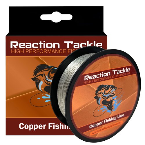 Reaction Tackle Copper Trolling Wire - Copper Fishing Line - Corrosion Resistant Tin Coated Copper Super Smooth and Thin Diameter to Reach Deeper Depths 45LB / 300 Foot