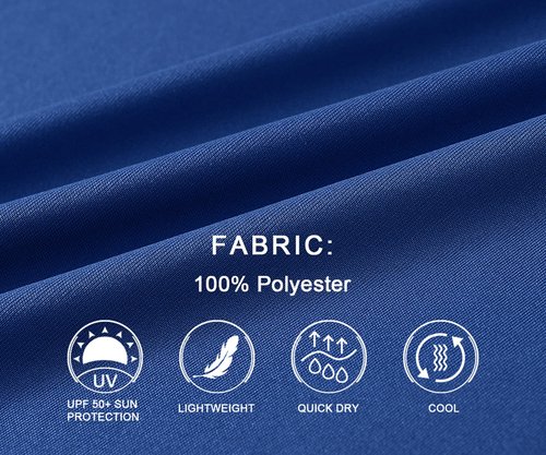 BASUDAM Men's Short Sleeve Shirts Quick Dry Cooling UPF 50+ Lightweight Athletic T-Shirts Running Workout Tops Navy Blue XXL