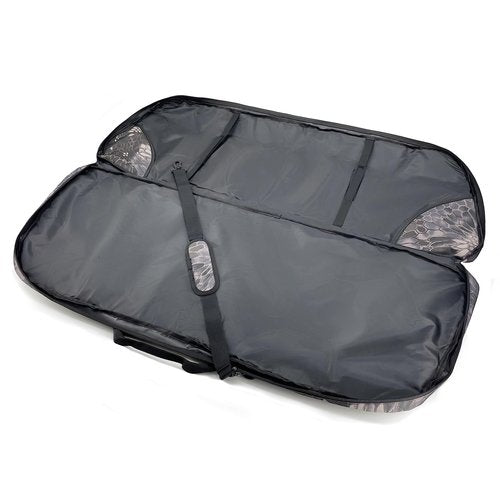 Silfrae Compound Bow Case Soft Bow Case Compound Bow Carry Bag with Arrow Pocket (Python Black, L)