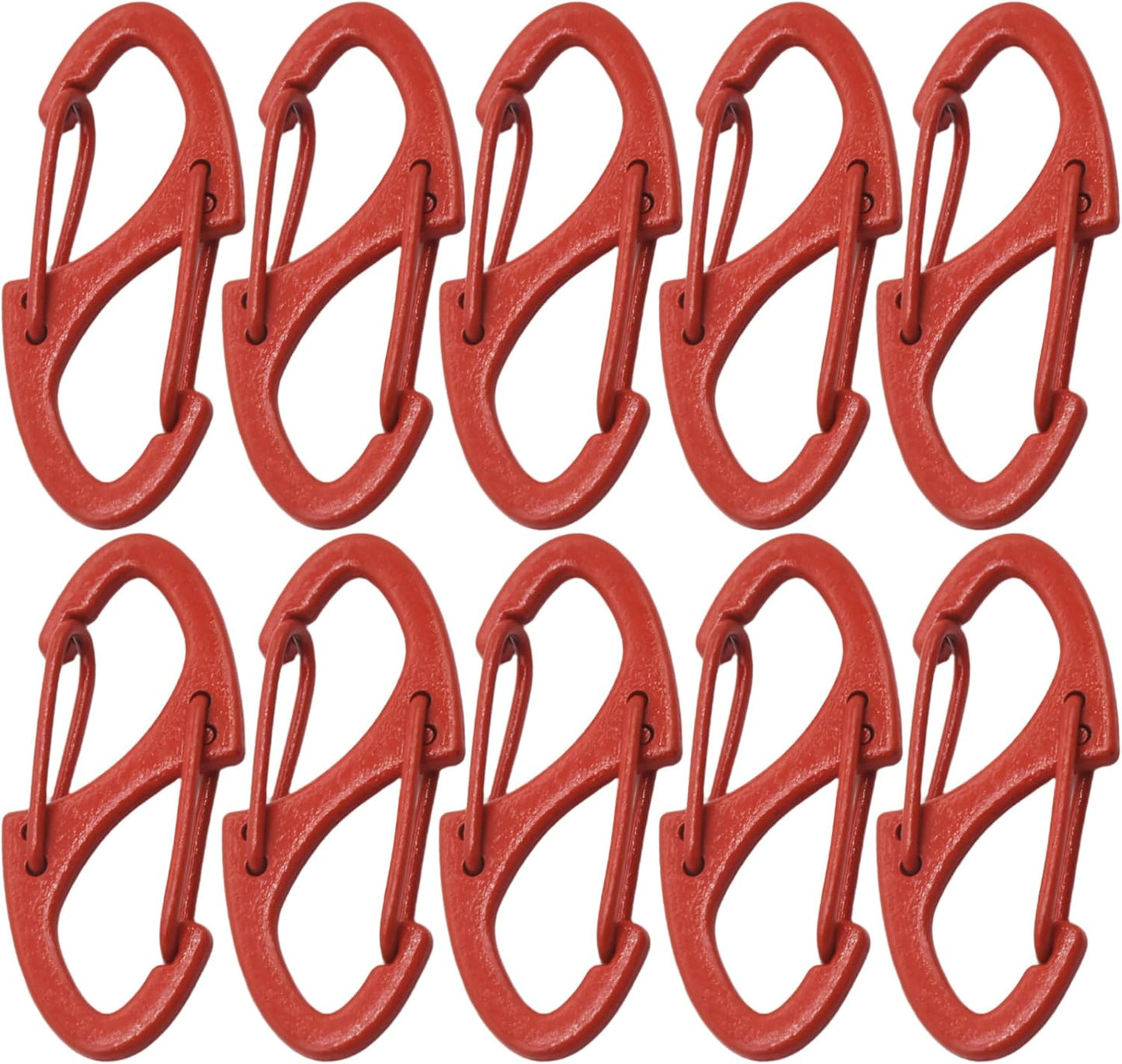 Small Carabiner Clips 1.6 inch(41mm) Metal Double Sided Spring Gate Snap Hooks Keychain Clasp Accessories