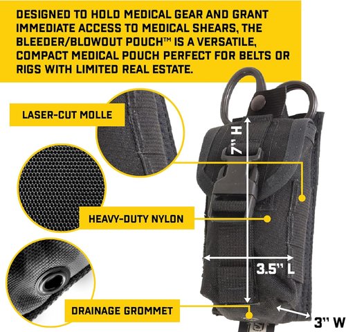 High Speed Gear Bleeder/Blowout Pouch - Tactical Medical MOLLE Pouch for Police & Military