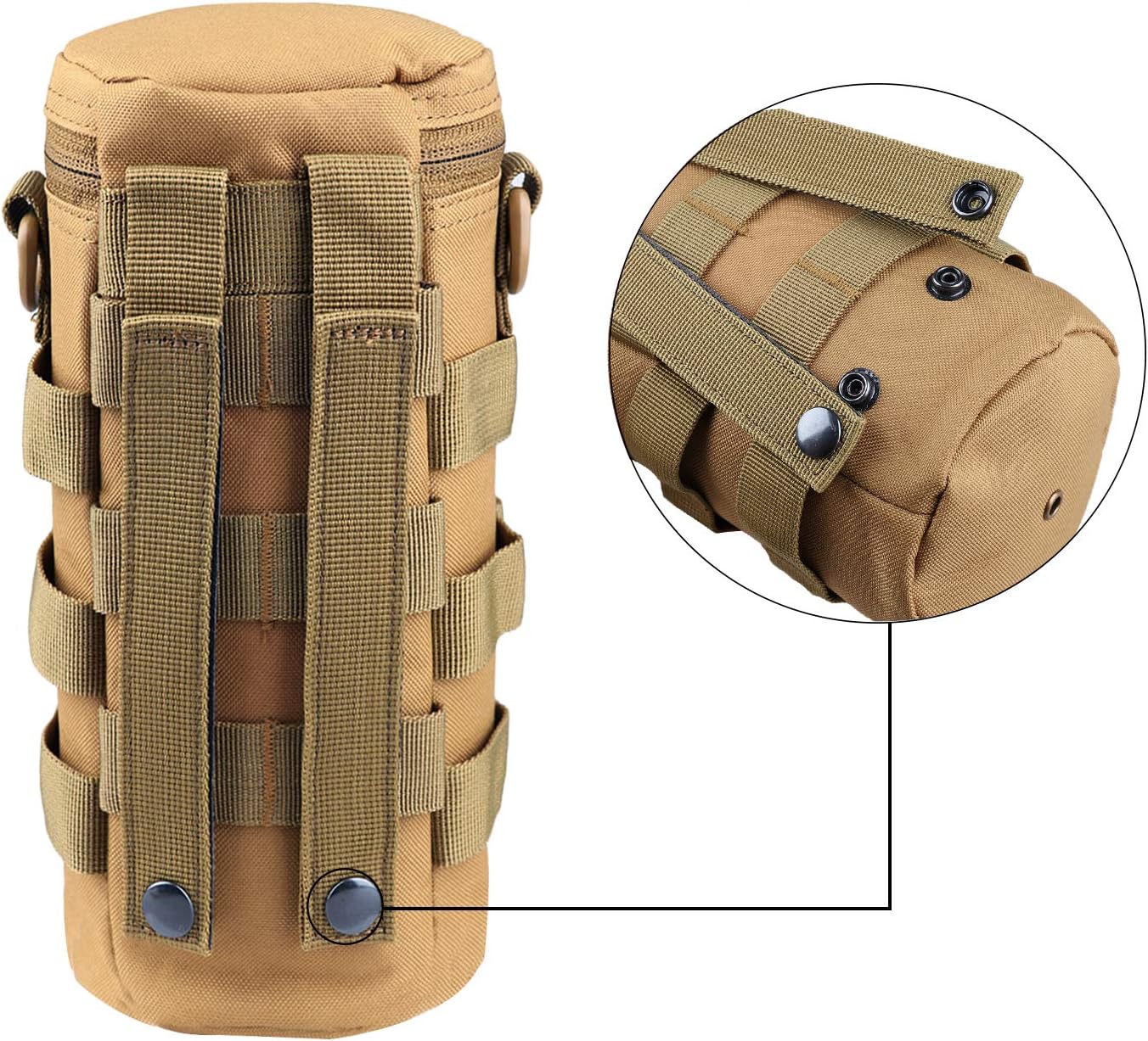 AMYIPO Water Bottle Pouch Molle Tactical Holder Storage Bag for 32oz Carrier