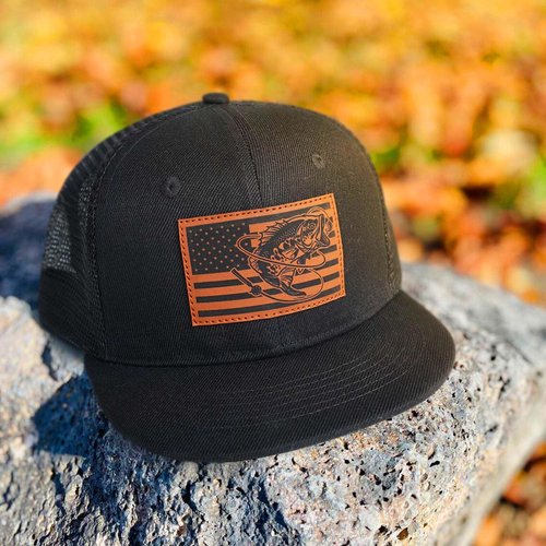 Pnkvnlo Fishing Gifts for Men Snapback Fishing Hats - Outdoor Fishing Hat for Men American Flag Trucker Hat Fishing