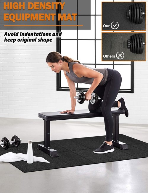 Treadmill Mat 68"x24", WERCHO Foldable Walking Pad Mat for Carpet Hardwood Floors 4mm Heavy-Duty Exercise Equipment Mat for Treadmil Pad,Spin Bike, Elliptical Trainer, Home, Gym