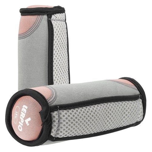PATIKIL Hand Weights for Women Men 4 Lbs Total (2 Lb Each) Soft Dumbbells with Straps Walking Weight Set for Running Workout Jogging Aerobics Jogging, Orange
