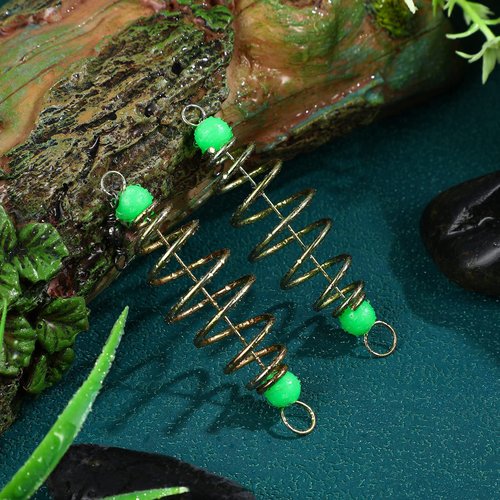 MAGICLULU 12 Pcs Fishing Feeder Bait Cage Spring Fishing Feeder Luminous Carp Fishing Feeder for Fishing