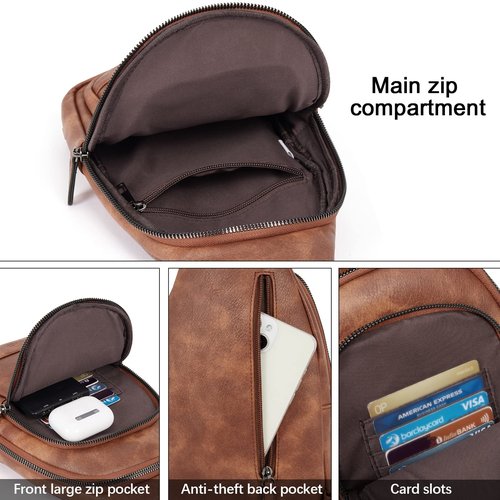 CLUCI Sling Bag for Women Bundles With Slim Wallet for Women