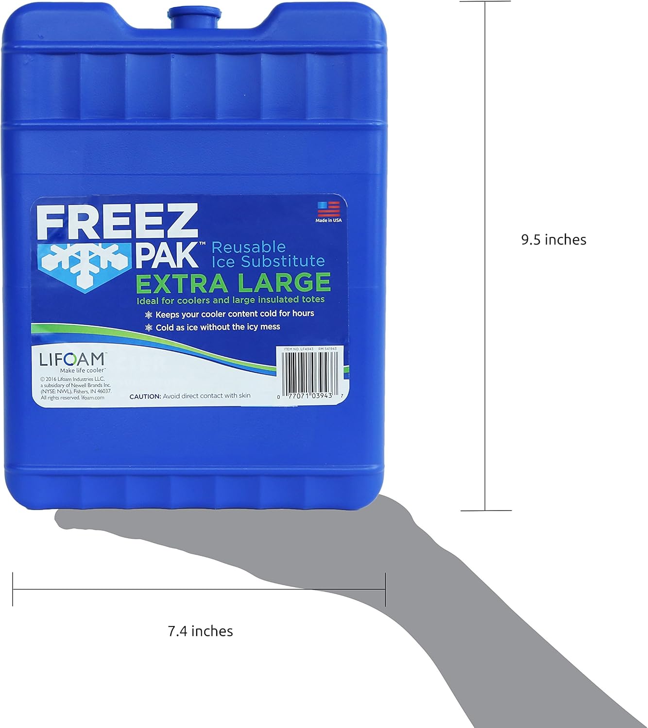 Freez Pak Hold 6 Can Soda Beer Coolant Reusable Ice Pack
