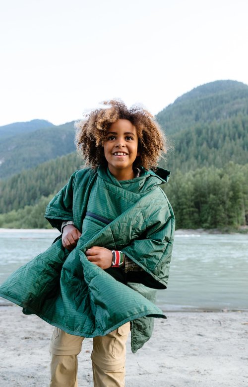 Therm-a-Rest Unisex-Youth Kids Honcho Poncho Wearable Hoodie Blanket, Body