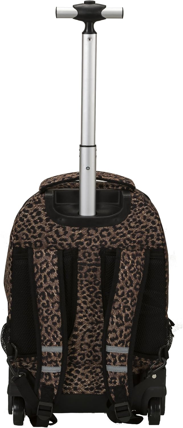 Rockland Single Handle Rolling Backpack, PURPLEPEARL, One Size