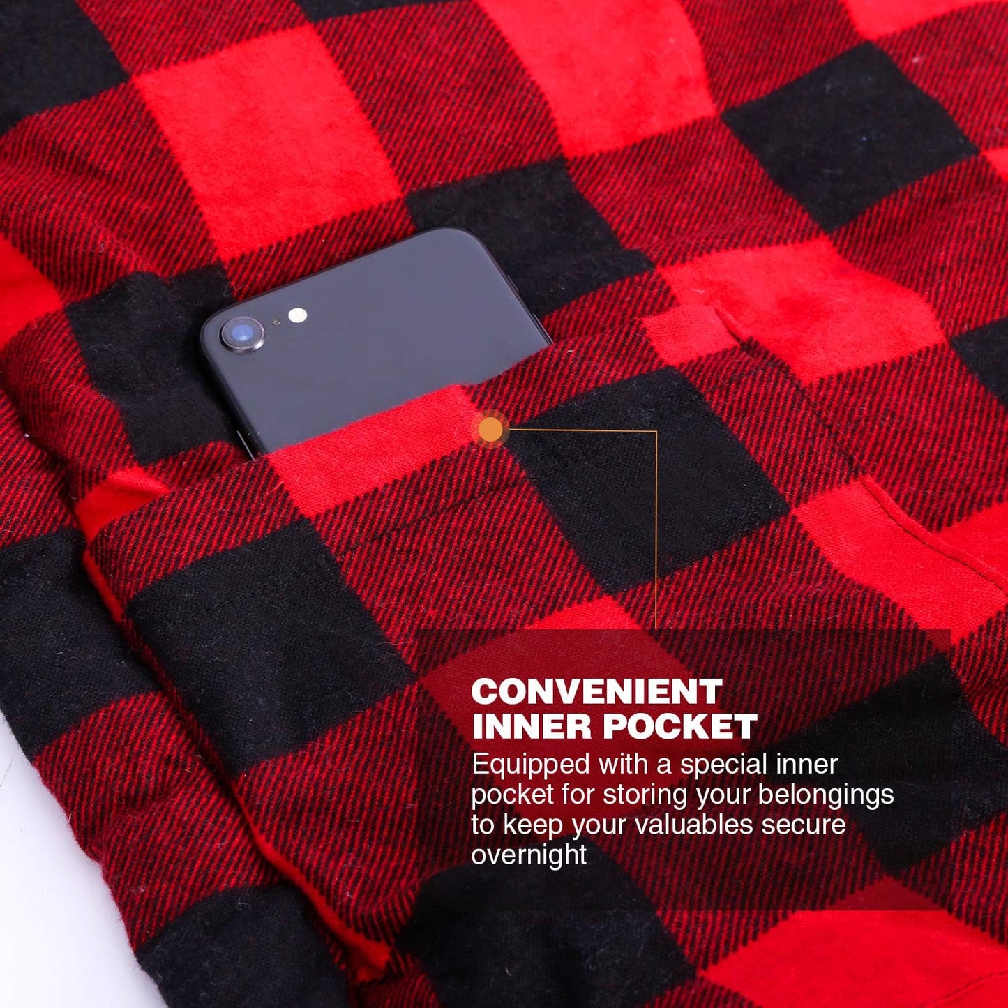 REDCAMP Cotton Flannel Sleeping Bag for Camping Backpacking, Adults Cold Weather Envelope Sleeping Bags with 2/3/4/6lbs Filling