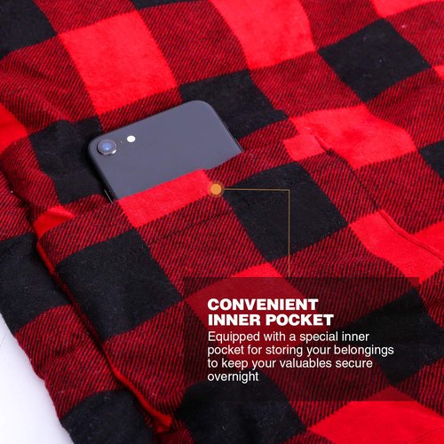 REDCAMP Cotton Flannel Sleeping Bag for Camping Backpacking+Envelope Sleeping Bag