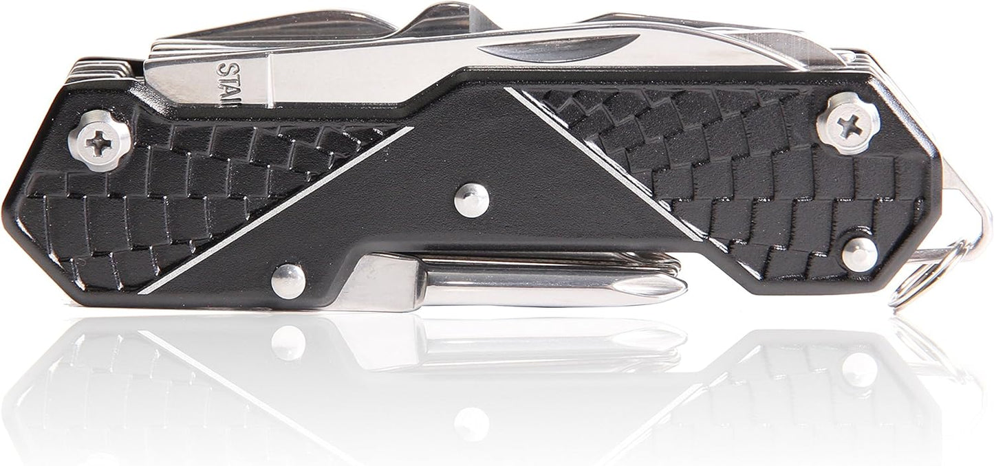 14 Tools in One Black Pocket Knife