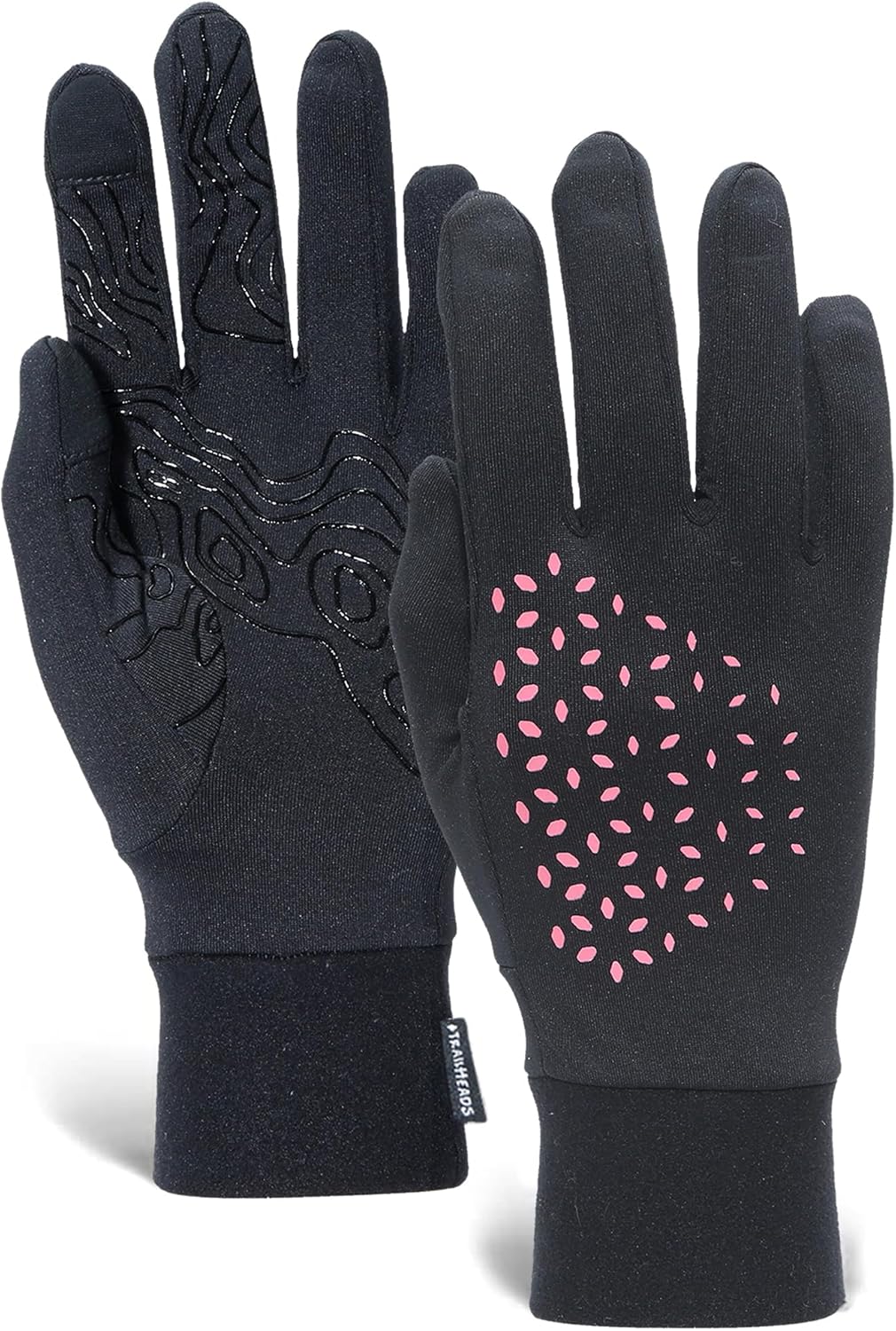 TrailHeads Lightweight Running Gloves for Women – Moisture Wicking & Touchscreen Women’s Gloves with Anti-Slip Grip – Ideal for Cool Weather Workouts & Outdoor Activities