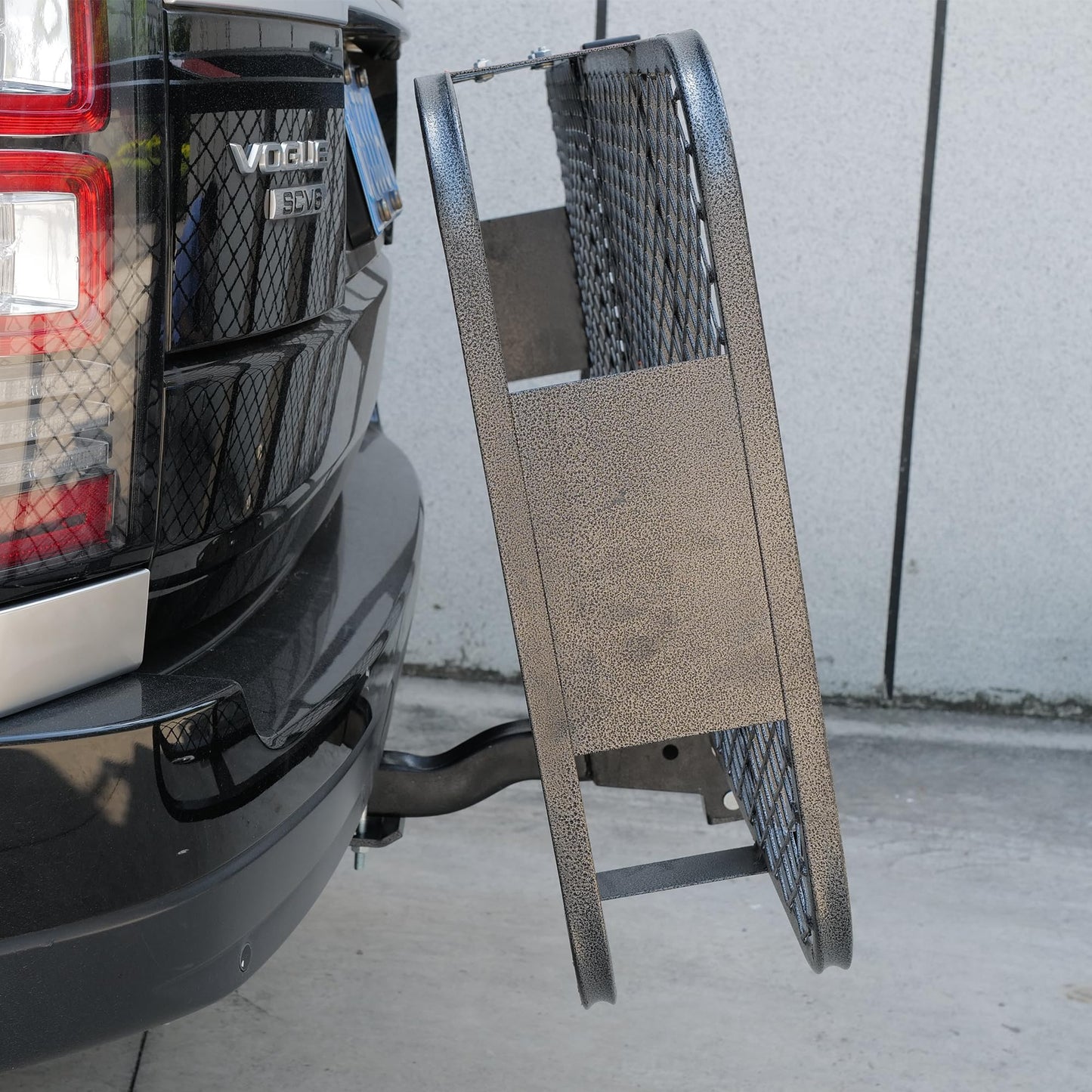 Folding Hitch Mount Cargo Carrier Basket 60x20x6” Rear Luggage Rack Basket,500LBS Capacity,Hitch Mount for 2" Receivers,Powder Coating,Heavy Duty, Durable,Easy Assembly,Straps Stabilizer