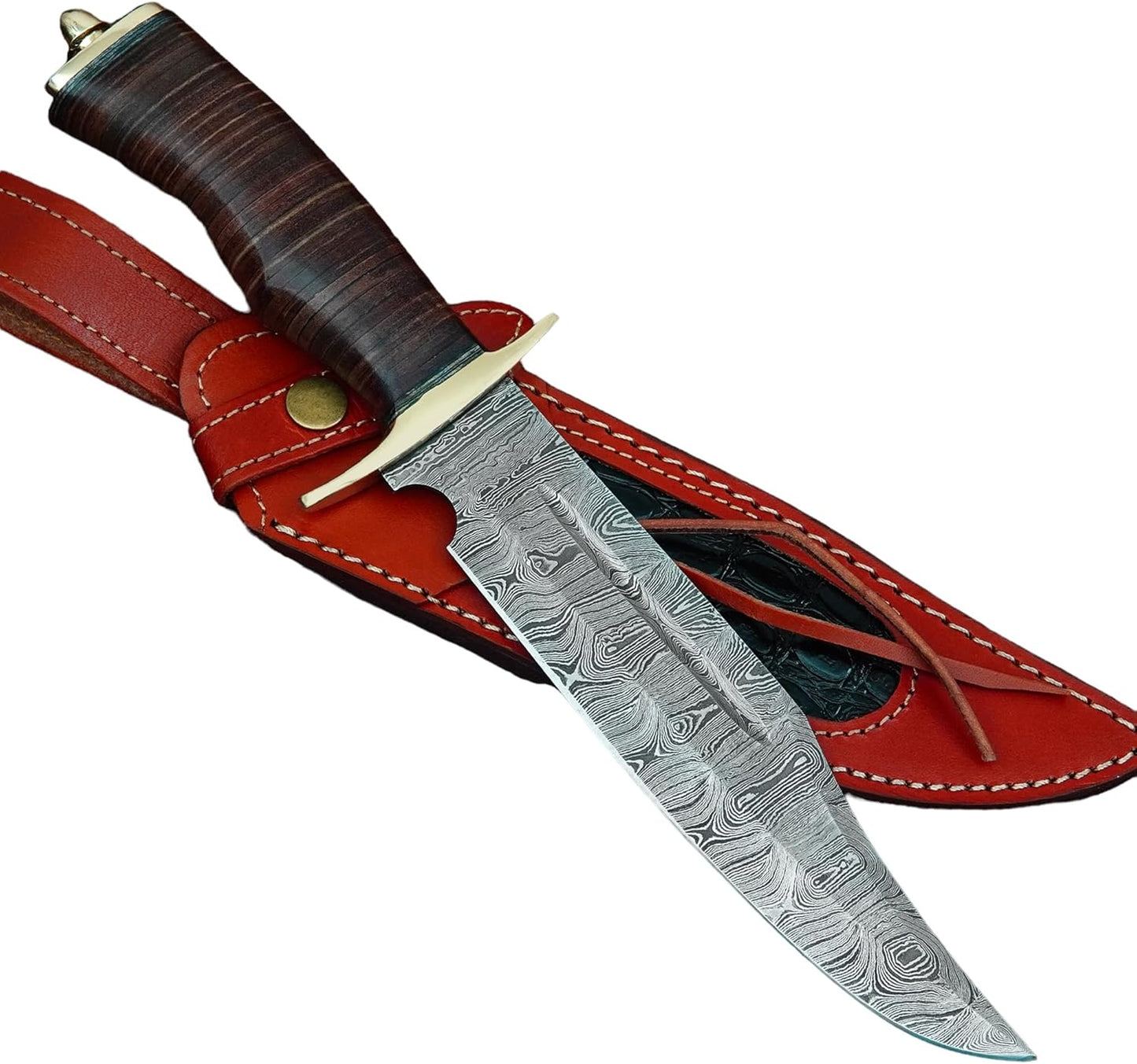 Custom Handmade D2 Steel 15.00 Inches Hunting Knife - Beautiful Rose Wood Handle (REG -1118)
