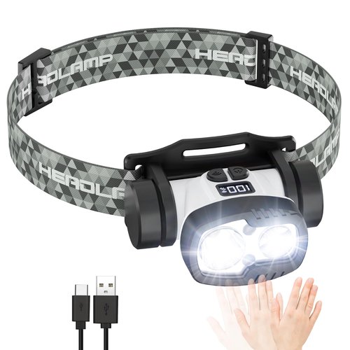 Bundle: 2 Pack Camping Lantern Flashlights (1000LM, 6 Modes) & 1 Pack Rechargeable LED Headlamp (1500LM, 9 Modes) - Super Bright, Waterproof, Portable Emergency Lights for Hurricane, Hiking, Survival