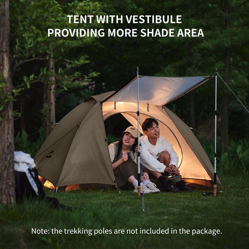 Naturehike Cloud River 2 Person 3 Person Backpacking Tent, Waterproof 2 Person 3 Person Tents for Camping