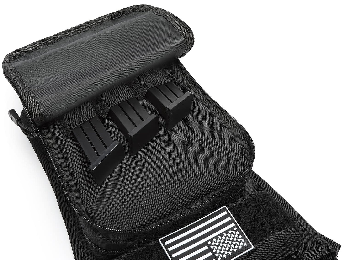 ATBP Motorcycle Tactical Drop Leg Thigh Bag with Holster Handgun Firearm Pistol Bag for Men Hunting Shooting Range Additional 3 Magazine Storage Slots