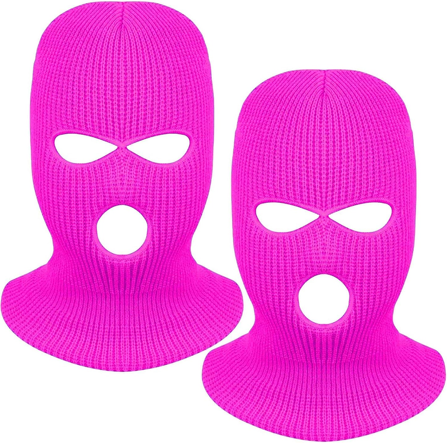 3-Hole Full Face Mask | Knitted Winter Balaclava Cap for Outdoor Sports