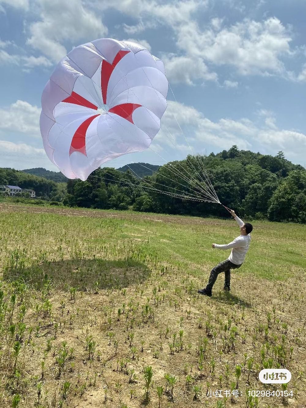 9 Strand 550 Luminous Glow in The Dark Paracord Parachute Cord 100FT (White)