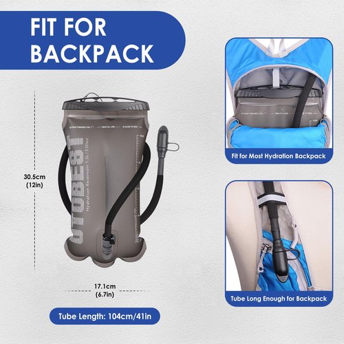 UTOBEST 5L Running Vest with 1.5L TPU Hydration Bladder