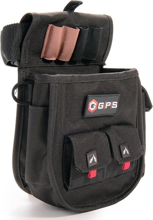 Deluxe Double Shell Pouch - Rugged Shooting Range Bag with Adjustable Belt