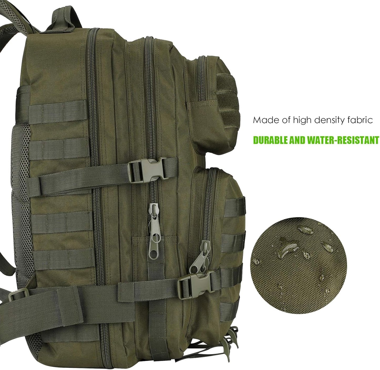 ProCase Tactical Backpack Bag 40L Large 3 Day Military Army Outdoor Assault Pack Rucksacks Carry Bag Backpacks