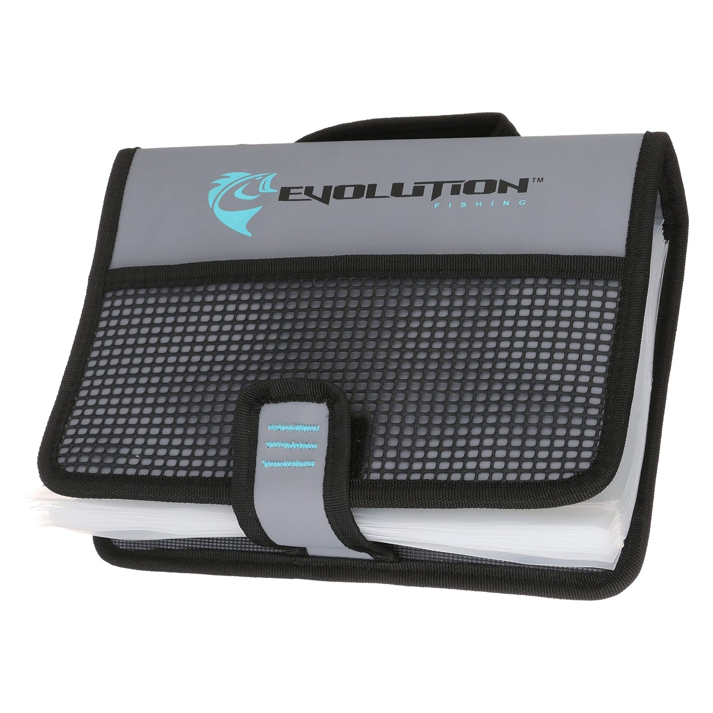 Evolution Fishing Rigger Series Bait Binder - Grey, Water Resistant Tarpaulin Construction, Kayak Fishing Bait Binder, Heavy Duty Bait Bag with Removable Sleeves, Carry Handle