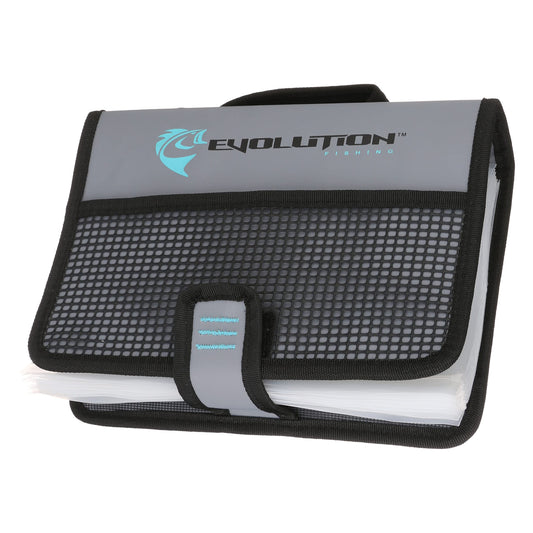 Evolution Fishing Rigger Series Bait Binder - Grey, Water Resistant Tarpaulin Construction, Kayak Fishing Bait Binder, Heavy Duty Bait Bag with Removable Sleeves, Carry Handle