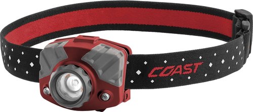 COAST® FL75R Rechargeable 530 Lumen Dual Color TWIST FOCUS™ LED Headlamp, Black