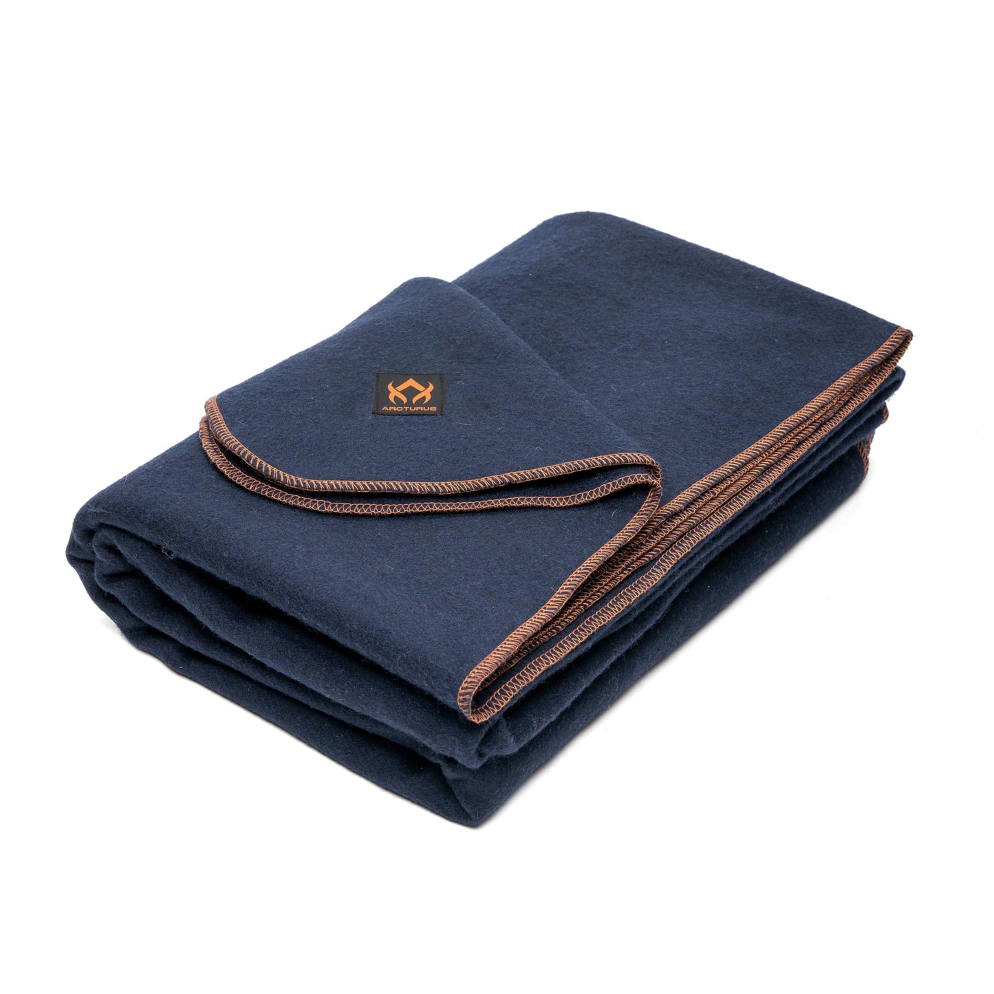 Arcturus Navy Blue Wool Blanket and Carry Straps Bundle