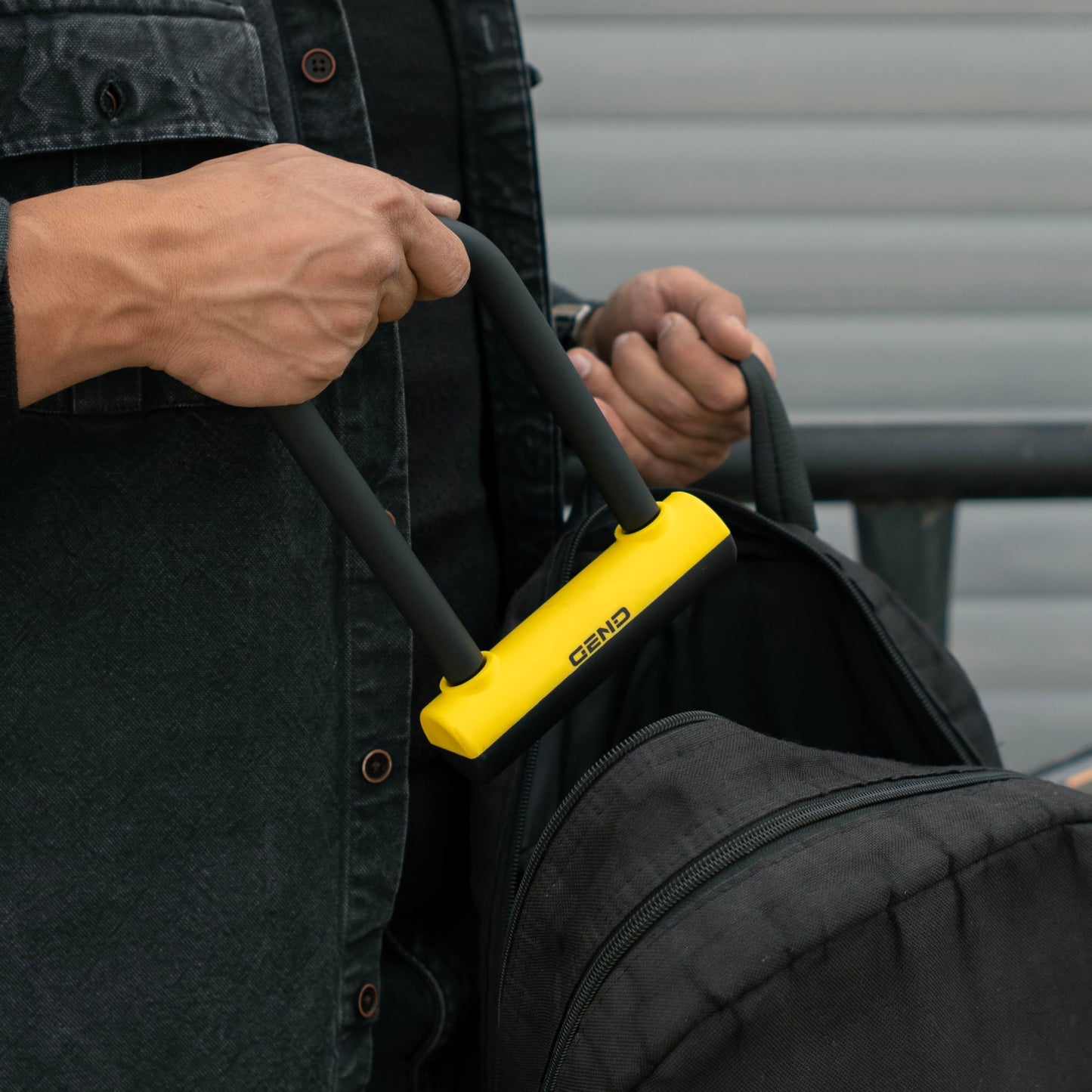 GEND Heavy-Duty Anti-Theft Bike Lock with 16.2 mm Hardened U-Lock & 3 ft Chain, Cut-Resistant Bicycle, Motorcycle, Scooter, E-Bike Lock, Weather-Resistant, Lighted Keys, Mount Bracket